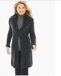 Chico's Dina Cardigan Drama Fringe
